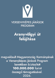 Aranyvölgyi út felújítása