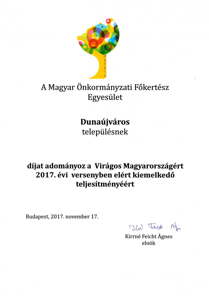Virágos Magyarországért 2017.