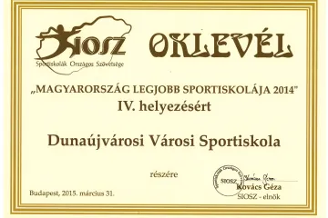 Hírkép: Negyedik helyezés a Sportiskolának