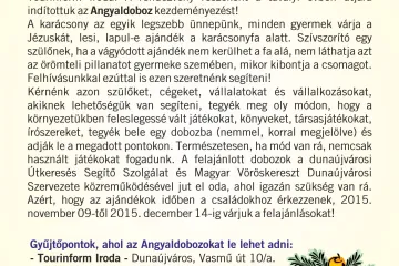 Hírkép: Angyaldoboz - DUNAÚJVÁROSIAK a DUNAÚJVÁROSIAKÉRT!