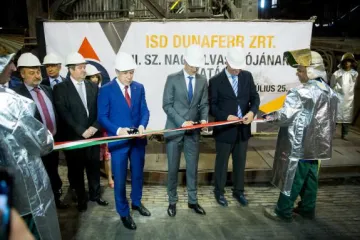 Hírkép: Átadták a II-es kohót, a vasmű újra teljes kapacitással üzemel