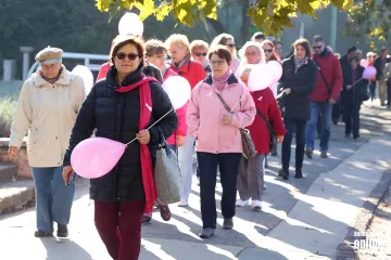 Hírkép: Séta a mellrák ellen