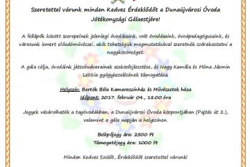 Hírkép: Gála az óvodákért