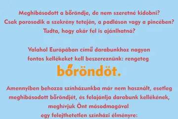 Hírkép: A Bartók Kamaraszínház és Művészetek Háza felhívása!