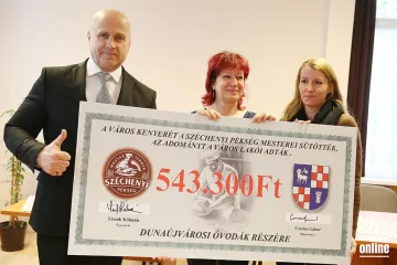 Hírkép: Dunaújváros Kenyere - Egy év alatt kétmillió forint adomány