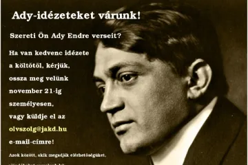 Hírkép: ADY-idézeteket vár a József Attila Könyvtár!