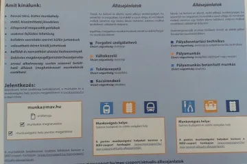 Hírkép: A MÁV Zrt. tájékoztatása