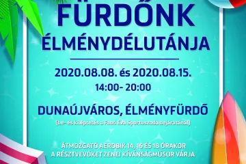 Hírkép: Szombaton programok az élményfürdőben - újra nyit az uszoda is