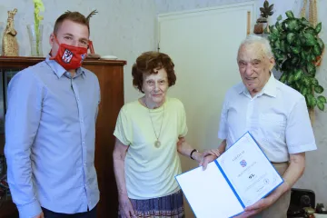 Hírkép: Rubin diplomás szépkorú ünnepelte 95. születésnapját