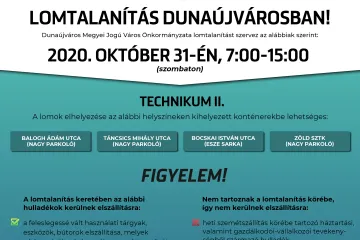 Hírkép: A Technikum II. városrészben is lesz lomtalanítás