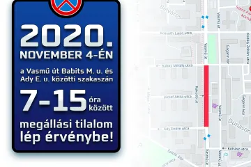 Hírkép: Tájékoztatás megállási tilalomról