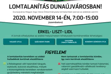 Hírkép: Szombaton újabb helyszíneken folytatódik a lomtalanítás 