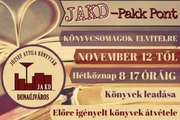 Hírkép: JAKD- PAKK PONT! nyílt a József Attila Könyvtárban