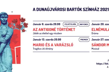 Hírkép: Folytatódnak a szerdánkénti online előadások: Az Antigoné történettel indítja az évet a Bartók