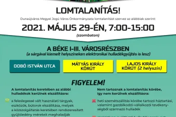 Hírkép: Szombaton az I-III. városrészben lesz lomtalanítás