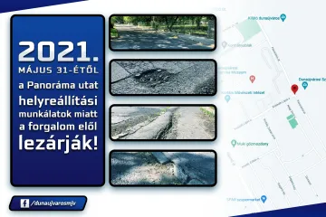 Hírkép: Figyelem: Teljes útzár a Panoráma úton!