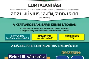 Hírkép: Június 12-én folytatódik a lomtalanítás