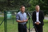 Hírkép: Átadták Dunaújváros első zárt kutyafuttatóját