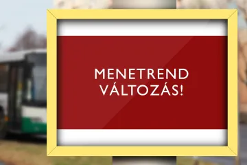 Hírkép: Január 22-től menetrend változás lesz