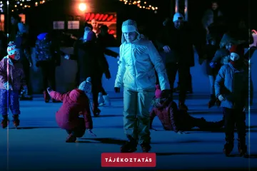 Hírkép: Január 31-ig üzemel a korcsolyapálya a Városháza téren