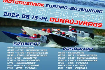Hírkép: Hétvégén ismét Motorcsónak Európa - bajnokság lesz Dunaújvárosban 