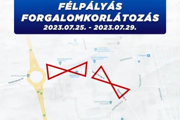 Hírkép: Ideiglenes forgalmi rend változás a Kandó Kálmán térnél 