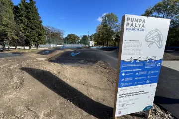 Hírkép: Elkészült a kerékpáros pumpapálya