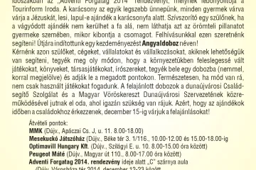 Hírkép: „ANGYALDOBOZ 2014” DUNAÚJVÁROSIAK-DUNAÚJVÁROSIAKÉRT 
