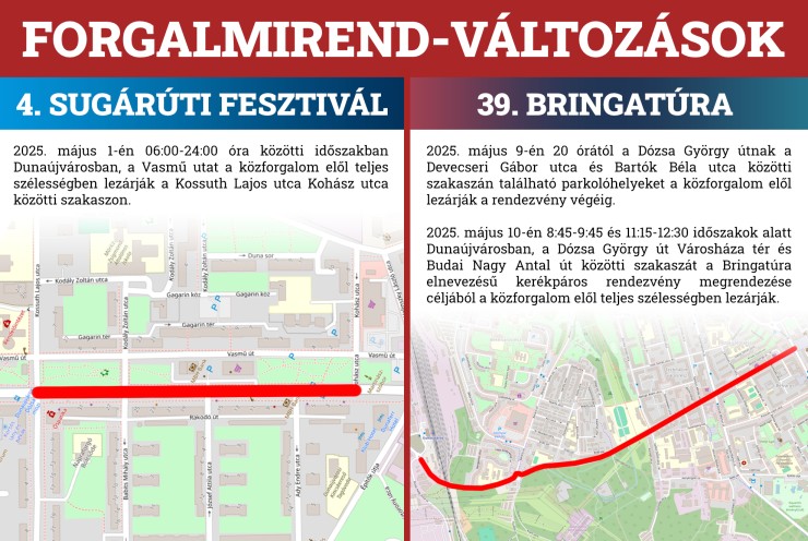 Változás a közlekedésben!