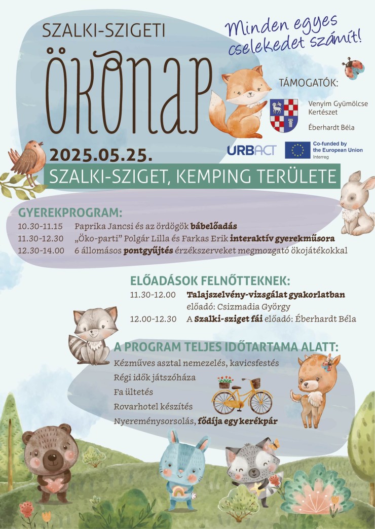 ÖKO-napot is rendeznek a Szalki-szigeten