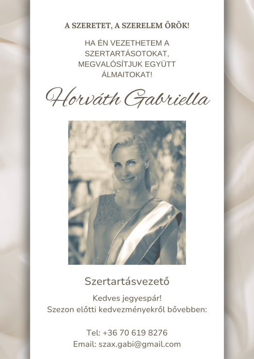 Horváth Gabriella szertartásvezető